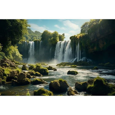 Landscape with Waterfall canvas